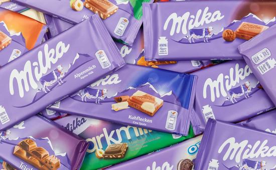 Упаковка шоколада Milka